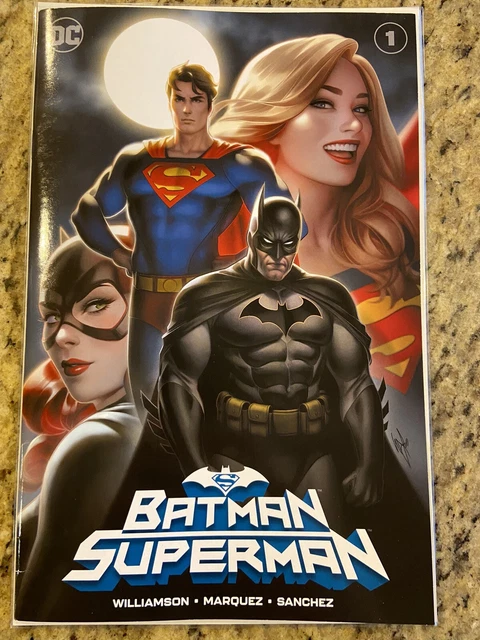 Batman Superman #1 Warren Louw A Variant Dc Comics 2019 Supergirl Batgirl