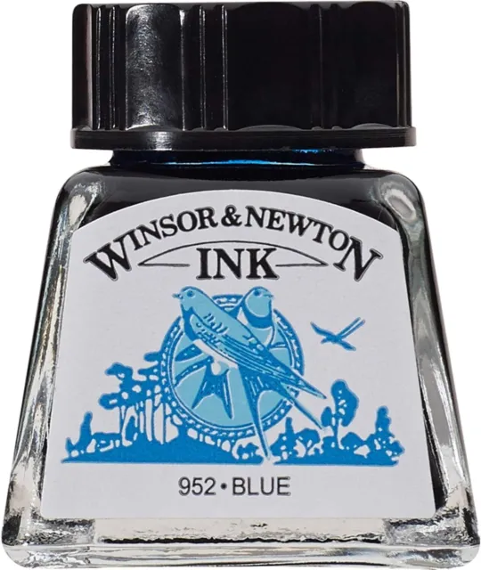 Winsor & Newton 14ml Zeichnungstinte Flasche - blau