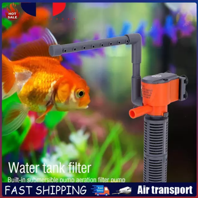 3W 5W Fish Tank Filter 3 in 1 Submersible Mini Aquarium Air Pump (HX777) FR