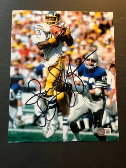 John Jefferson Hot! autographed signed Chargers Fouts 8x10 photo Beckett BAS coa