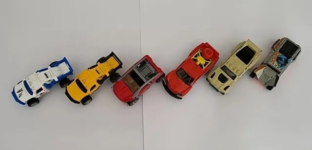 6 X Matchbox Hotwheels Of Road Die Cast