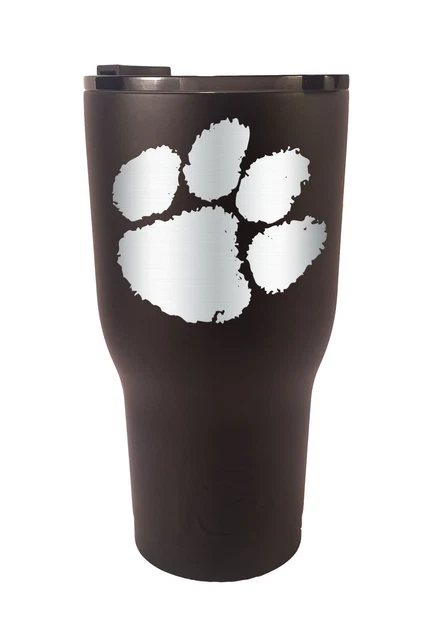 Clemson Tigers RTIC Laser Engraved  20 or 30 oz. Stainless Steel Tumbler