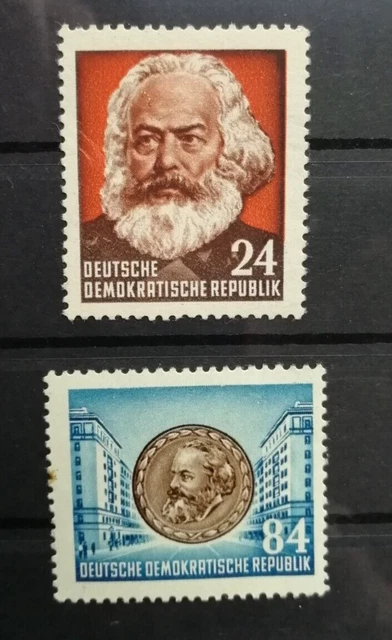 DDR 1953 Briefmarken  70. TODESTAG VON KARL MARX Postfrisch