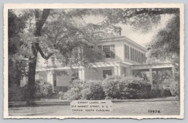 Postcard Cherry Laurel Inn Cheraw South Carolina