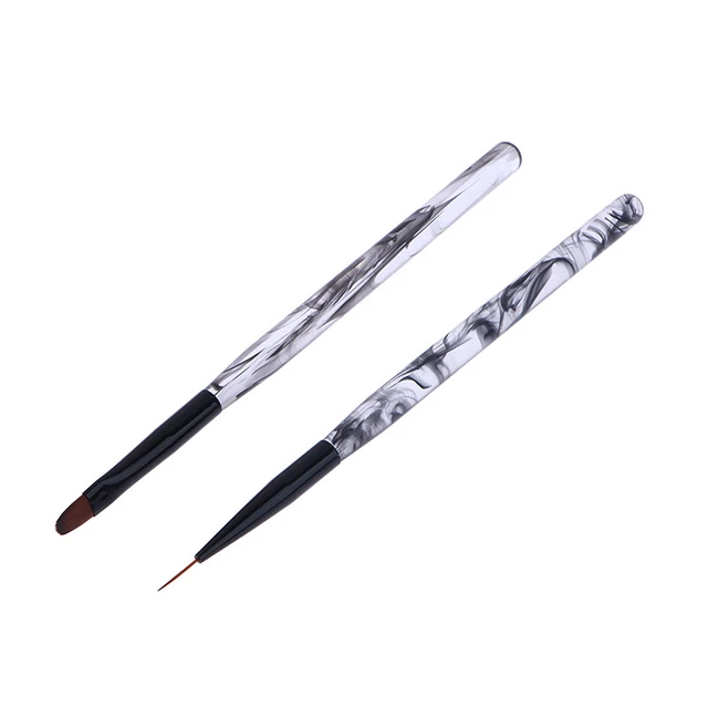 Spazzola per penna nail art Pro gel UV vernice acrilica fodera disegno spazzole lucidanti T ~~