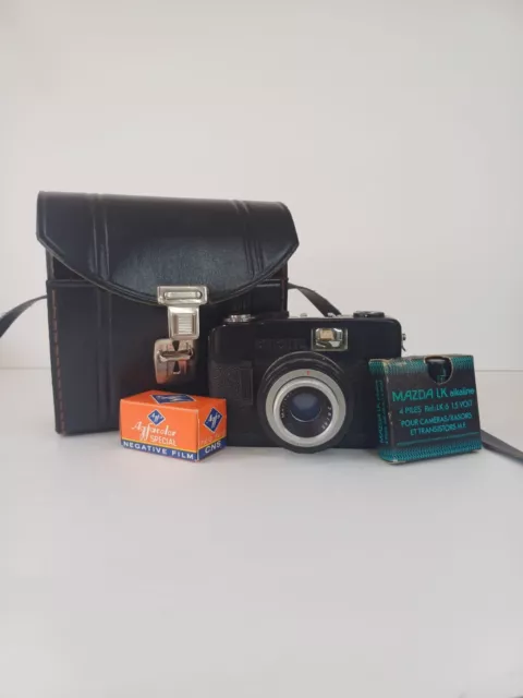 APPAREIL PHOTOS - BEIRETTE K - 2,8/45MM + Etui + Ancien Batterie + Film Négatif