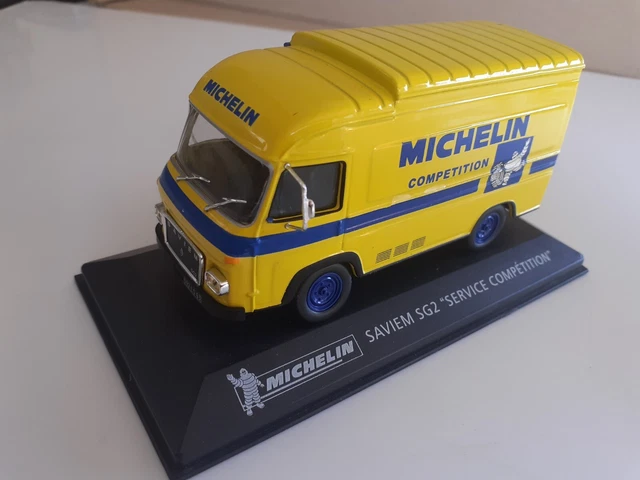 Modèle Réduit Saviem SG2 Michelin - Ixo/Altaya 1/43, Jaune, état Excellent