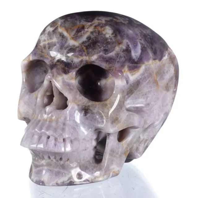 Tallado natural de cráneo Chevron 5,94", curación de Reiki 26Y41