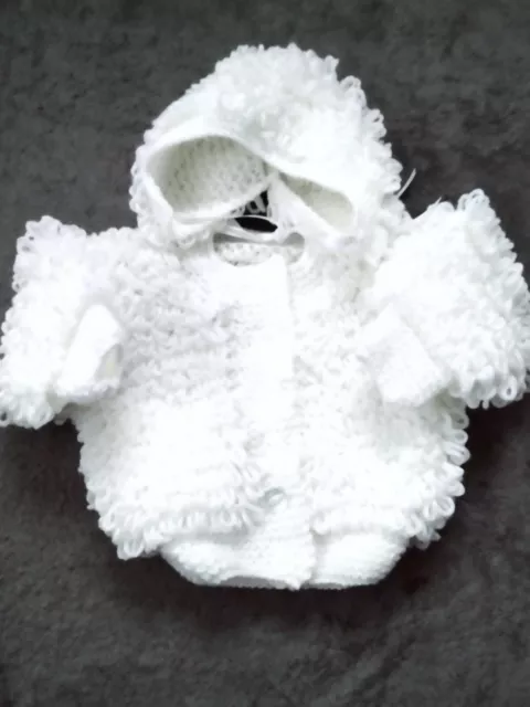 Hand knitted baby cardigans