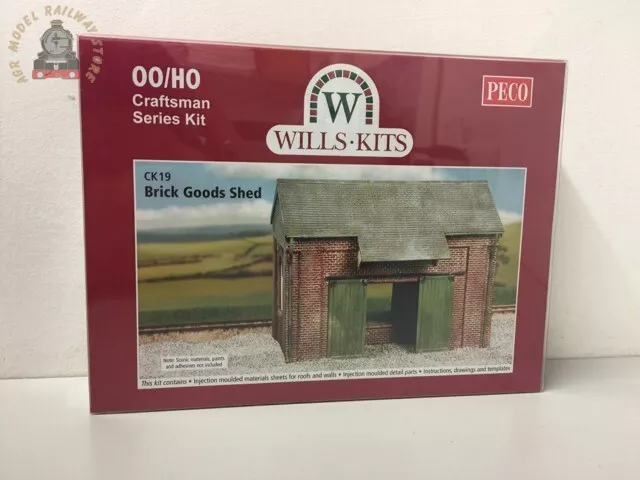 Wills CK19  Brick Goods Shed with Loading Dock - OO Gauge