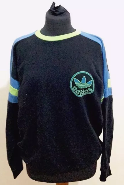 Felpa da uomo sportiva adidas Giacca Jumper Maglione Vintage Track Top Size M