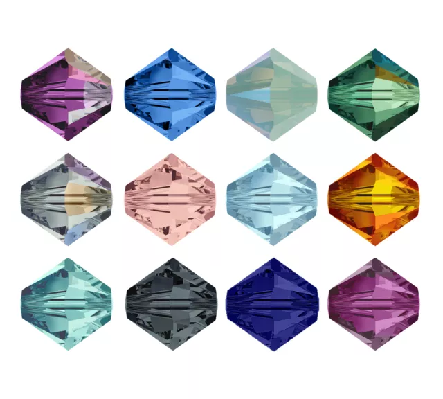 Superior PRIMERO 5328 Bicone Perlen Kristall * versch. Farben & Größen
