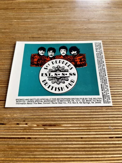 The Beatles Sgt Peppers British pub beer labels unused (2)