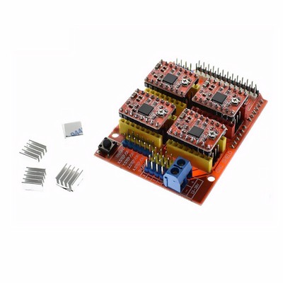 CNC EXPANSION SHIELD V3 + 4pcs A4988 Stepper Driver For Arduino Uno ...