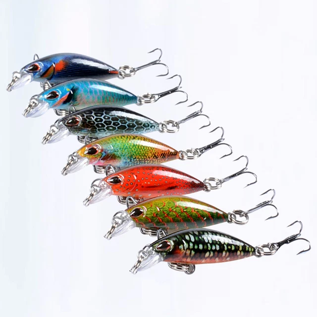 7 Pcs Dur Leurres De Pêche Réaliste Topwater Leurre Topwater Leurres D'eau Douce