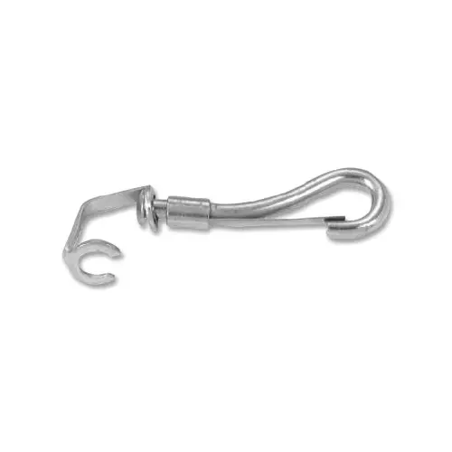 Campbell Snap Hook, Malleable Iron And Steel, Swiveling Open Eye Spring