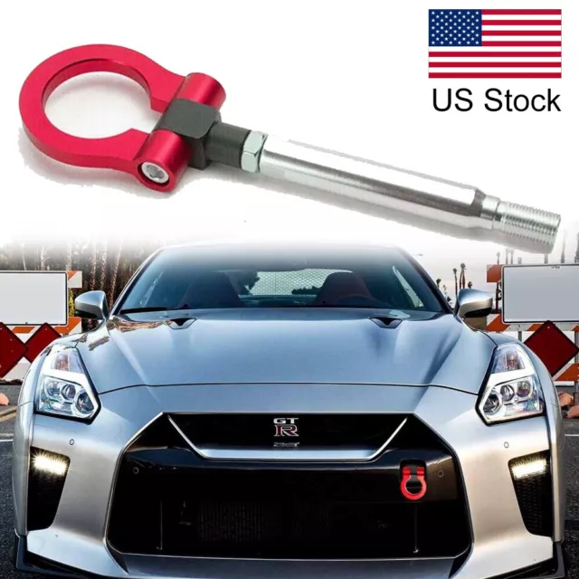 Red Track Racing Style Aluminum Tow Hook For Nissan Sentra GT-R 370Z Juke