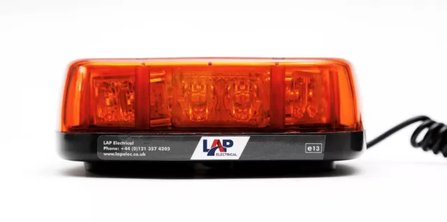 LAP Mini R65 Approved Bolt On 1220 LED Recovery Rescue Warning Beacon Lightbar 3