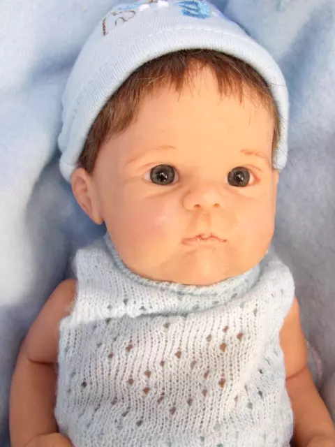 RARE OOAK 10" Prototype Mini Polymer Clay Baby Doll Laura Lee Wambach not Resin