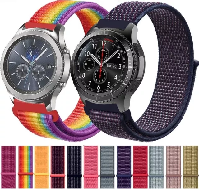 Armband für Samsung Gear S3 Frontier Classic Galaxy Watch 3 4 46mm Klett Sport