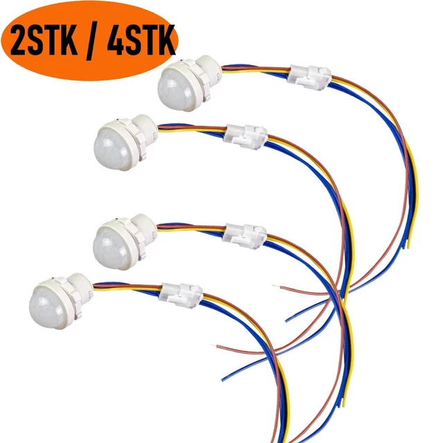 Mini Sensor Led 2-4X MINI PIR Infrarot Bewegungsmelder Sensor Schalter Detektor für LED ...