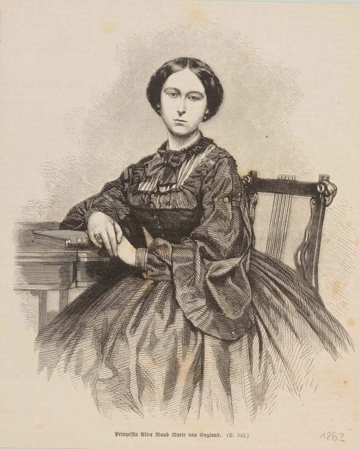 UNBEKANNT (19.JHD), PRINZESSIN Alice von England, 1863, HSt
