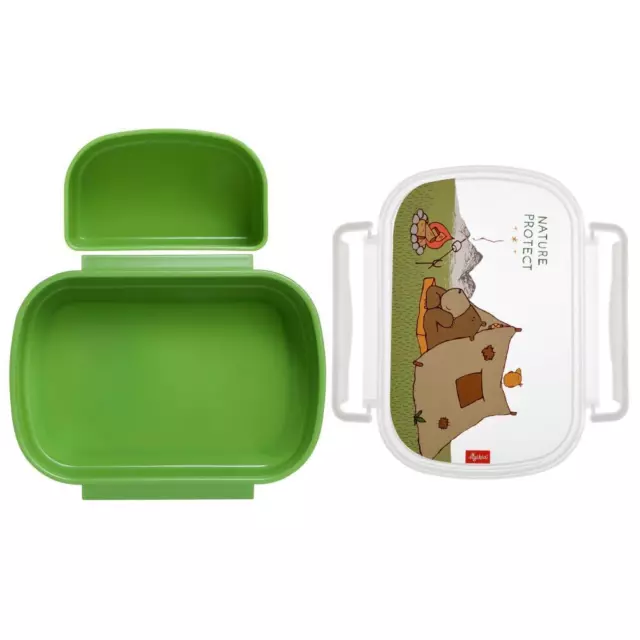 sigikid Brotzeitbox Forest Grizzly Brotdose Butterbrotdose Kinder Kunststoff 3