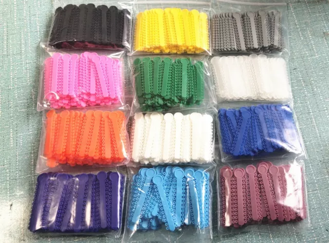 Dental Elastic Ligature Ties 1008pcs/pack Orthodontic Rubber Bands O Rings