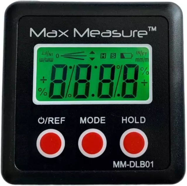 INCLINÓMETRO Digital Protractor Ángulo Bisel Nivel Caja Medidor 360° Impermeable