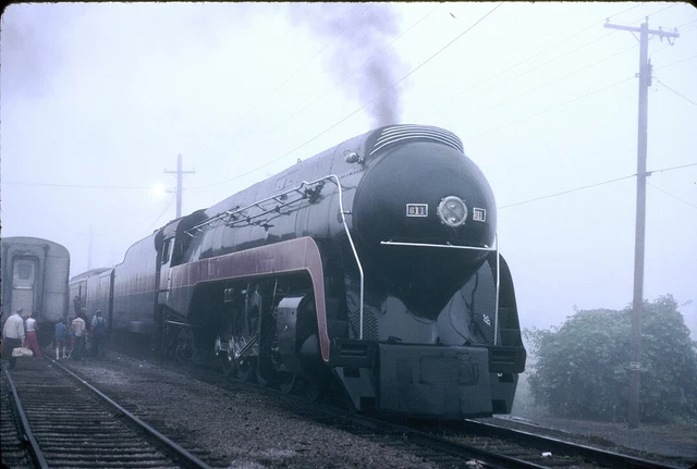 Norfolk & Western (NW) - 4-8-4 - #611 - Original 35mm Slide (j)