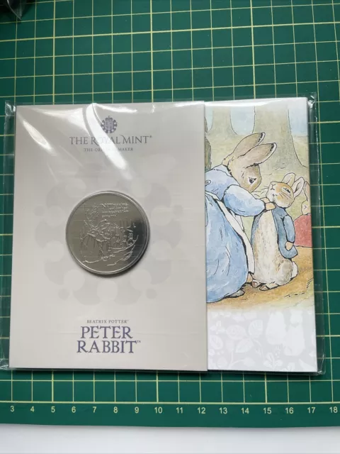 2021 Peter Rabbit Five 5 Pound Coin In Royal Mint Pack