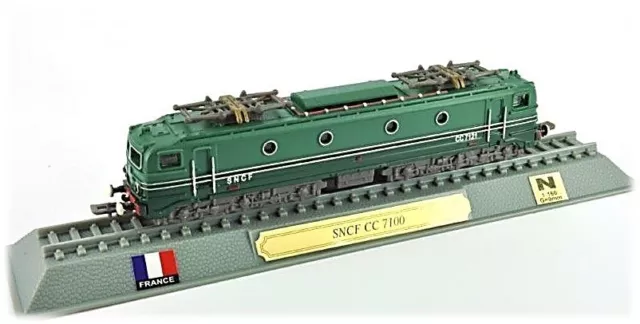 SNCF CC 7100 Eisenbahn Standmodell Spur N 1:160 / Die-cast ohne Motor