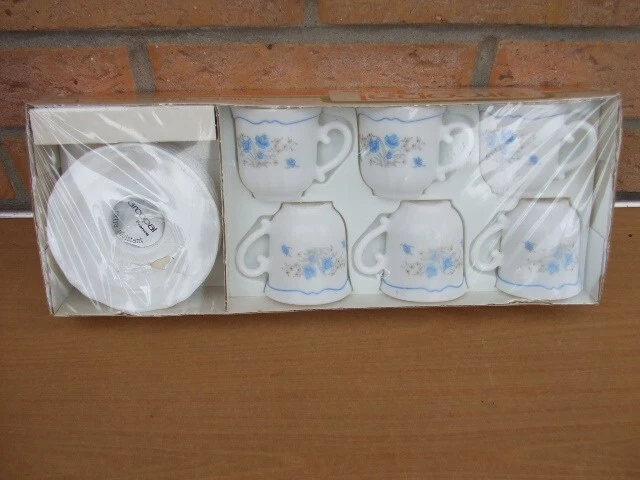 Service à café Arcopale vintage Opaline