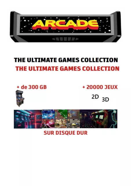 Meilleure COLLECTION Arcade +20000 Jeux Ultme 300go sur disque dur