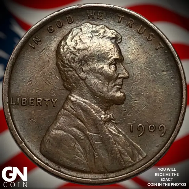 1909 VDB Lincoln Cent Wheat Penny  M2650