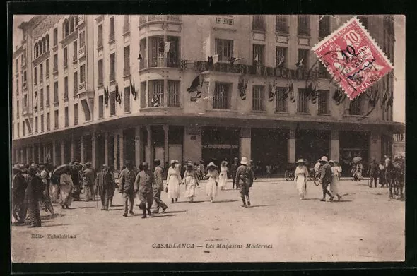 CPA Casablanca, Les Magasins Modernes 1920