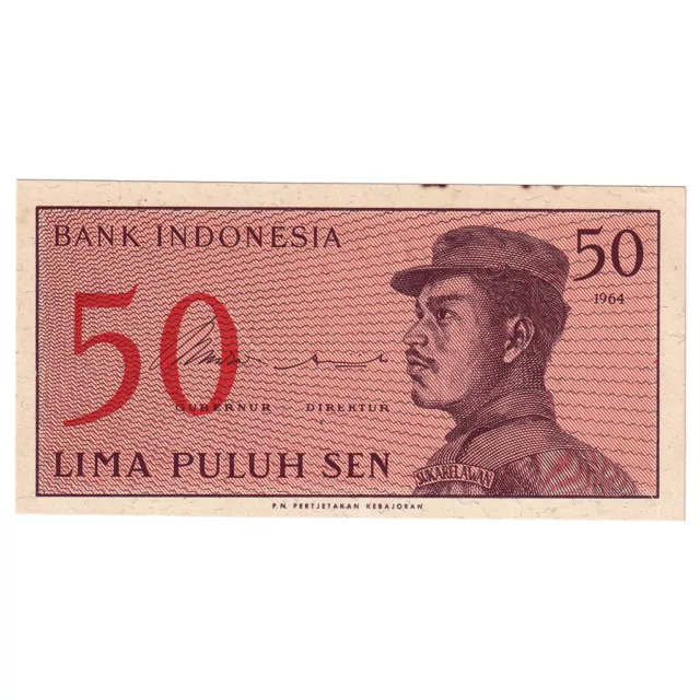 [#333319] Banknote, Indonesia, 50 Sen, 1964, KM:94a, UNC(65-70)