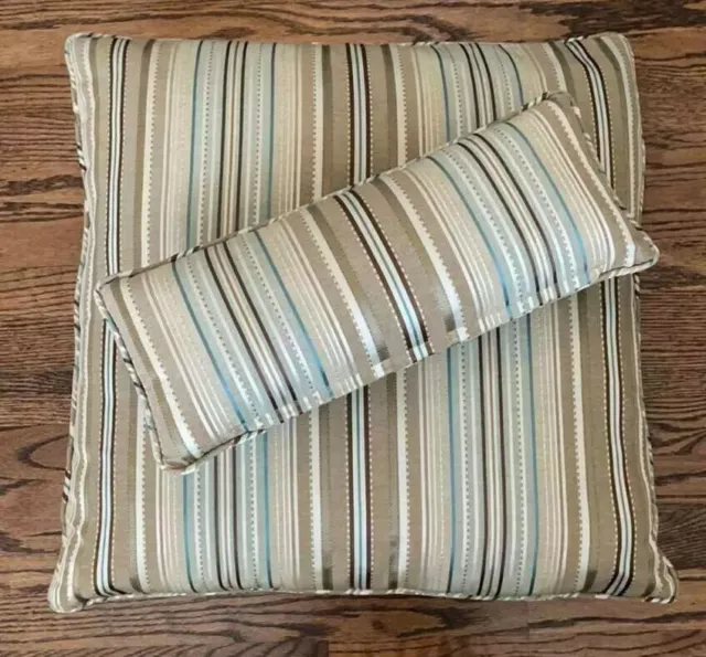 Set of 2 Ethan Allen Custom Made Decorator Pillows - Great Quality and Design