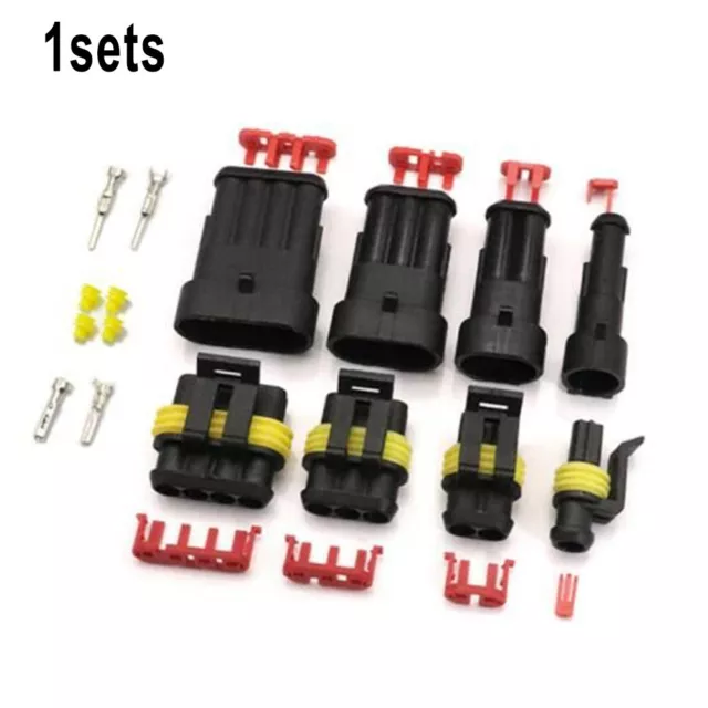 Electrical Waterproof Connector 1 2 3 4 5 6 Pin Way Superseal Car Boat Kit Clip