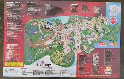 SIX FLAGS GREAT Adventure & Safari Park map guide 2021- Jersey Devil 