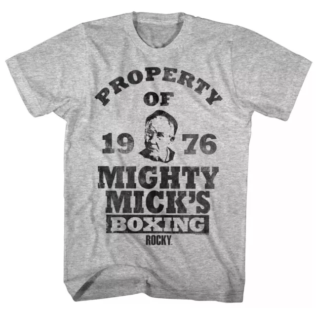 ROCKY BALBOA PROPERTY Of Mighty Mick's Boxing Gym Men's T Shirt ...