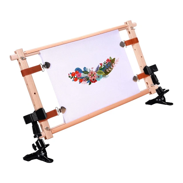 Cadre Rotatif Milward Pour Tapisserie Et Broderie - 30,5x30,5 Cm En Hêtre | Clipser Main Libre