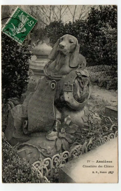 ASNIERES - Hauts de Seine - CPA 92 - Cimetiere des Chiens