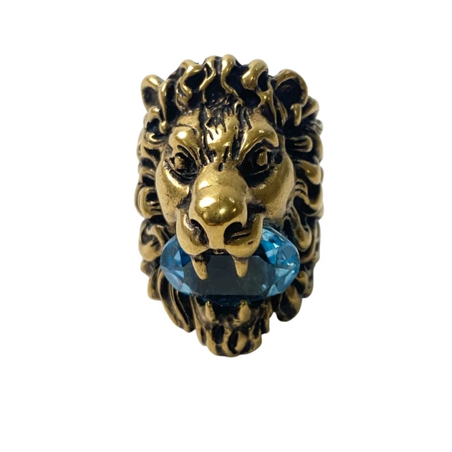 Bague Tete Chevaliere Gucci Lion BAGUE GUCCI TÊTE De Lion Pour