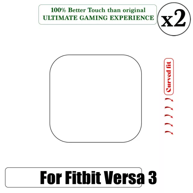 Screen Protector For Fitbit Versa 3 TPU Hydrogel FILM Cover [Pack of two] 2