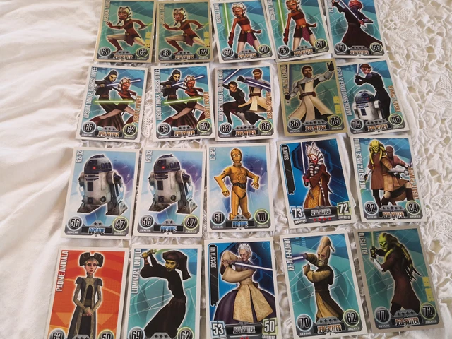 Star Wars Topps Force Attax Trading Card Game Serie 1 TOPPS FORCE ATTAX Trading Cards Game Star Wars Konvolut 65 Stück EUR 10