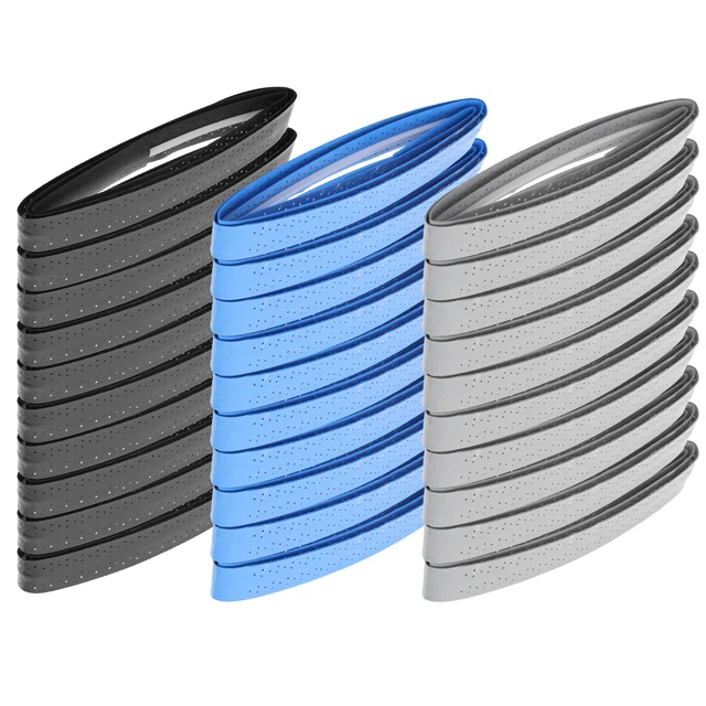 Nastro Overgrip In PU Per Racchette – 6,6 Ft X 2,5 Cm, Antiscivolo E Assorbente, Nero, Per Tennis Badminton Pesca