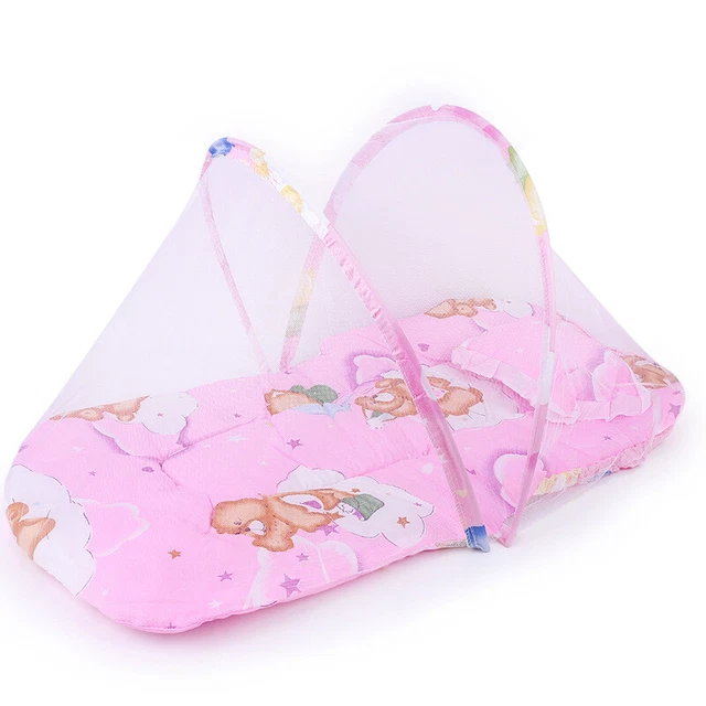 Sleeping mat with mosquito net Breeze Pink