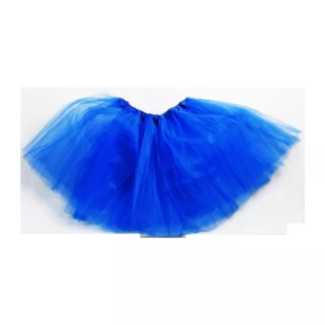 Quality Ladies Girls Kids TUTU Skirt Fancy Skirt Dress Up Party 3 Layers Blue