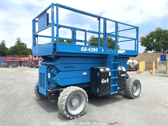 2014 Genie GS4390 43' 4WD Rough Terrain Scissor Man Lift Aerial bidadoo -Repair